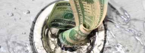 Money down the drain